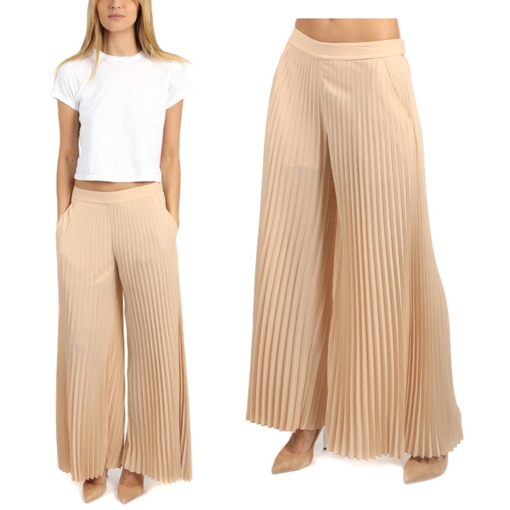 A.L.C. Wide Leg Pleated Donovan Pants